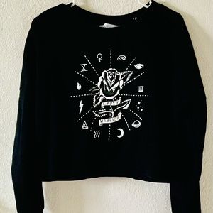 Gypsy Warrior Astronomy Oversized Embellished Sweatshirt M